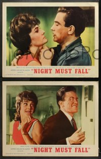 1d402 NIGHT MUST FALL 7 LCs 1964 lusty brawling Albert Finney goes psycho, Susan Hampshire!
