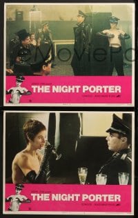 1d216 NIGHT PORTER 8 LCs 1975 Cavani's Il Portiere di notte, Dirk Bogarde, Charlotte Rampling!