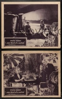 1d494 ONE THIRD OF A NATION 6 LCs R1940s great images of Leif Erickson & Sylvia Sidney!
