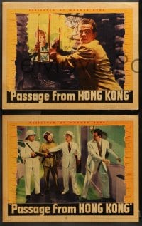 1d682 PASSAGE FROM HONG KONG 4 LCs 1941 Lucile Fairbanks, Douglas Kennedy, Exotic Adventures!