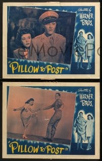 1d597 PILLOW TO POST 5 LCs 1945 great images of Ida Lupino & William Prince in Italy!