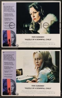 1d411 PUZZLE OF A DOWNFALL CHILD 7 LCs 1971 close up of Faye Dunaway typing on typewriter!