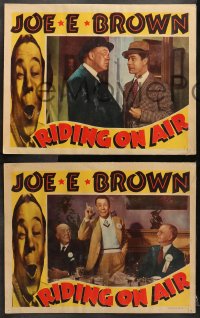 1d687 RIDING ON AIR 4 LCs 1937 great image of pilot Joe E. Brown, Elmer Lane stories!
