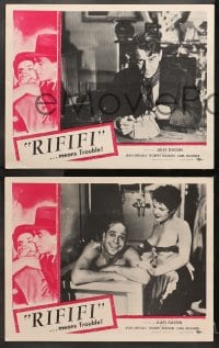 1d688 RIFIFI 4 LCs 1956 directed by Jules Dassin, Jean Servais, it means trouble, great scenes!