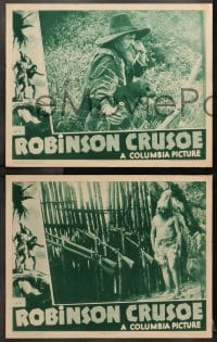 1d602 ROBINSON CRUSOE 5 LCs R1936 M.A. Wetherell directs and stars in the title role!