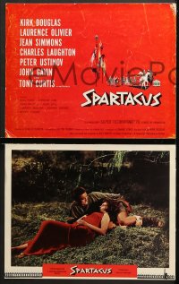 1d019 SPARTACUS 9 roadshow LCs 1961 Kubrick classic, Kirk Douglas, Laurence Olivier, Jean Simmons!