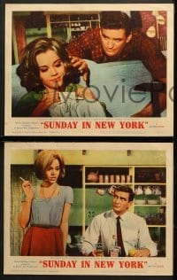 1d291 SUNDAY IN NEW YORK 8 LCs 1964 Rod Taylor & sexy Jane Fonda, Cliff Robertson, Jo Morrow!