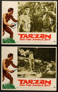 1d298 TARZAN & THE JUNGLE BOY 8 LCs 1968 could Mike Henry find him in the wild jungle?