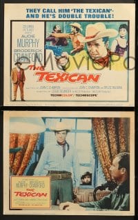 1d303 TEXICAN 8 LCs 1966 cowboy Audie Murphy, Broderick Crawford, sexy Diana Lorys!