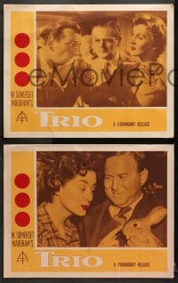 1d805 TRIO 3 LCs 1950 great images of W. Somerset Maugham, Anne Crawford, Roland Culver!