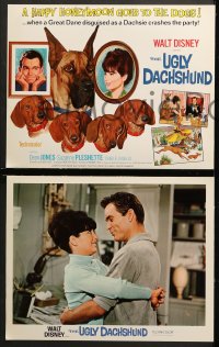1d020 UGLY DACHSHUND 9 LCs 1966 Walt Disney, Dean Jones & Suzanne Pleshette + cute dogs!