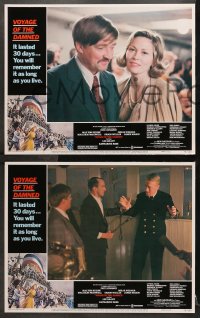 1d335 VOYAGE OF THE DAMNED 8 LCs 1976 Faye Dunaway, Max Von Sydow, Orson Welles, Malcolm McDowell!