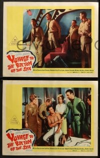 1d336 VOYAGE TO THE BOTTOM OF THE SEA 8 LCs 1961 Walter Pidgeon, Peter Lorre, divers & monster!