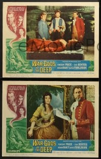 1d339 WAR-GODS OF THE DEEP 8 LCs 1965 Vincent Price, Tab Hunter, Tomlinson, gorgeous Susan Hart!