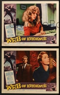 1d432 WEB OF EVIDENCE 7 LCs 1959 A.J. Cronin's Beyond This Place, Vera Miles & Van Johnson!