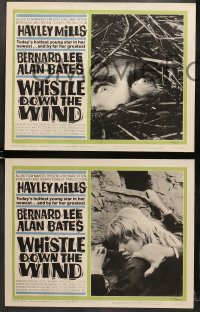 1d342 WHISTLE DOWN THE WIND 8 LCs 1962 Bernard Lee, Hayley Mills, directed by Bryan Forbes!