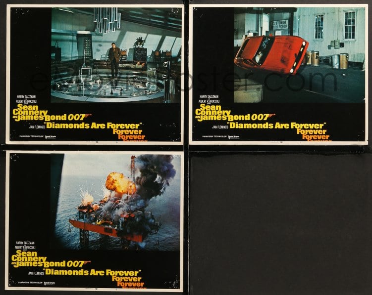 eMoviePoster.com: 1d372 DIAMONDS ARE FOREVER 7 int'l LCs 1971 Sean ...