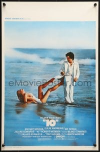 1f252 '10' Belgian 1981 Blake Edwards, Dudley Moore & sexy Bo Derek on the beach!