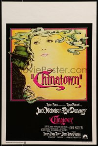 1f269 CHINATOWN Belgian 1975 Polanski, art of Jack Nicholson & Faye Dunaway by Pearsall!
