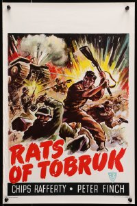 1f284 FIGHTING RATS OF TOBRUK Belgian 1955 the men who stopped Rommel, different ITK art!