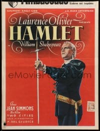 1f289 HAMLET Belgian 1949 Laurence Olivier in William Shakespeare classic, Best Picture winner!