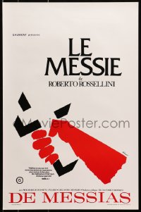 1f293 IL MESSIA Belgian 1975 directed by Roberto Rossellini, different Ferracci art!