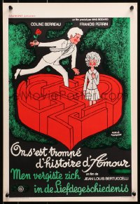 1f321 WE WERE MISTAKEN ABOUT A LOVE STORY Belgian 1975 great Morvan art of heart maze!