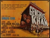 1f217 GENGHIS KHAN British quad 1965 Omar Sharif as Mongolian Prince of Conquerors, Stephen Boyd!
