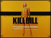 1f223 KILL BILL: VOL. 1 DS British quad 2003 Quentin Tarantino, full-length Uma Thurman with katana!