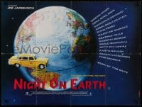 1f228 NIGHT ON EARTH British quad 1992 Jim Jarmusch, Winona Ryder & Gena Rowlands, different image!
