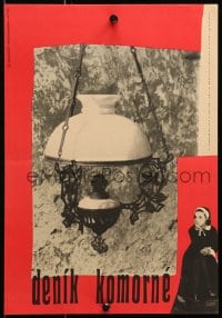 1f100 DIARY OF A CHAMBERMAID Czech 11x16 1965 Jeanne Moreau, different Emma Srncova design!