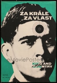 1f105 KING & COUNTRY Czech 11x17 1966 directed by Joseph Losey, Dirk Bogarde, Eva Svobodova!