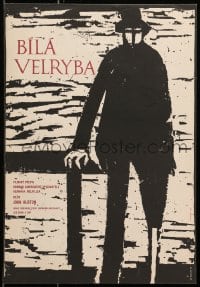 1f110 MOBY DICK Czech 11x16 1960 John Huston, great art of Gregory Peck by Jiri Balcar!