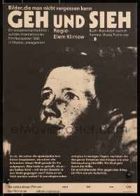 1f564 COME & SEE East German 11x16 1986 Elem Klimov's Idi I smotri, WWII, close-up of child!