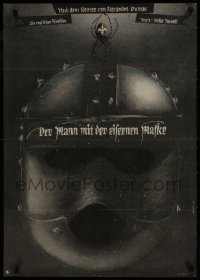 1f609 MAN IN THE IRON MASK style B East German 23x32 1978 Richard Chamberlain, masked prisoner!