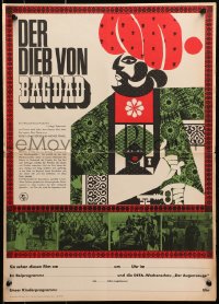 1f650 THIEF OF BAGDAD East German 16x23 1965 Conrad Veidt, June Duprez, Rex Ingram, Sabu!