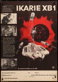 1f651 VOYAGE TO THE END OF THE UNIVERSE East German 16x23 1964 AIP, Ikarie XB 1, cool outer space sci-fi art!