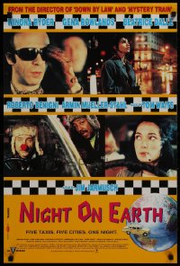 1f247 NIGHT ON EARTH teaser English double crown 1992 directed by Jim Jarmusch, Winona Ryder, Gena Rowlands