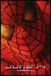 1f249 SPIDER-MAN English double crown 2002 Tobey Maguire super close-up, Sam Raimi, Marvel Comics!