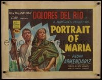 1f201 PORTRAIT OF MARIA English 1/2sh 1944 dramatic art of Dolores Del Rio and Pedro Armendariz!