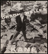 1f122 CITIZEN KANE Finnish R1962 some called Orson Welles a hero, others called him a heel!