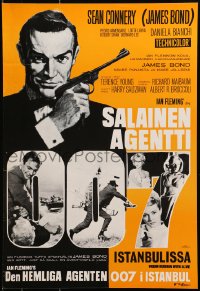 1f127 FROM RUSSIA WITH LOVE Finnish R1960s Sean Connery is Ian Fleming's James Bond 007, different!