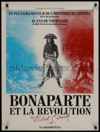 1f401 BONAPARTE ET LA REVOLUTION French 23x30 1972 Abel Gance's classic restored w/new scenes!