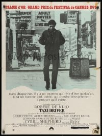 1f423 TAXI DRIVER French 24x32 1976 Robert De Niro walking in NYC Times Square, Martin Scorsese!