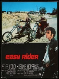 1f443 EASY RIDER French 16x22 R1980s Peter Fonda, motorcycle biker classic directed by Dennis Hopper