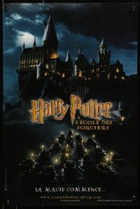 1f447 HARRY POTTER & THE PHILOSOPHER'S STONE teaser French 16x24 2001 students on boats, Sorcerer's!
