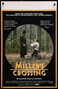 1f453 MILLER'S CROSSING French 13x20 1991 Coen Bros, Gabriel Byrne & John Turturro in forest!