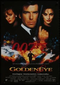 1f073 GOLDENEYE German 1995 cool image of Pierce Brosnan as secret agent James Bond 007!