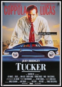 1f089 TUCKER: THE MAN & HIS DREAM German 1989 Francis Ford Coppola, different art of Jeff Bridges!