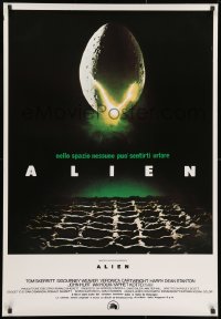 1f874 ALIEN Italian 1sh R1980s Ridley Scott outer space sci-fi monster classic, cool egg image!
